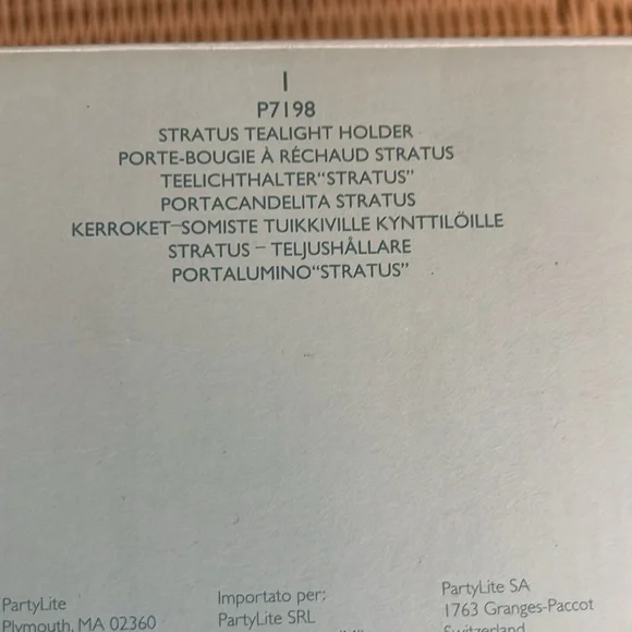 Partylite Stratus Tealight Holder Retired NIB - P7198 - Picture 5 of 7